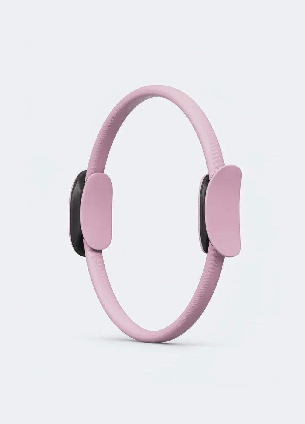 Anneau pilates rose fond gris clair