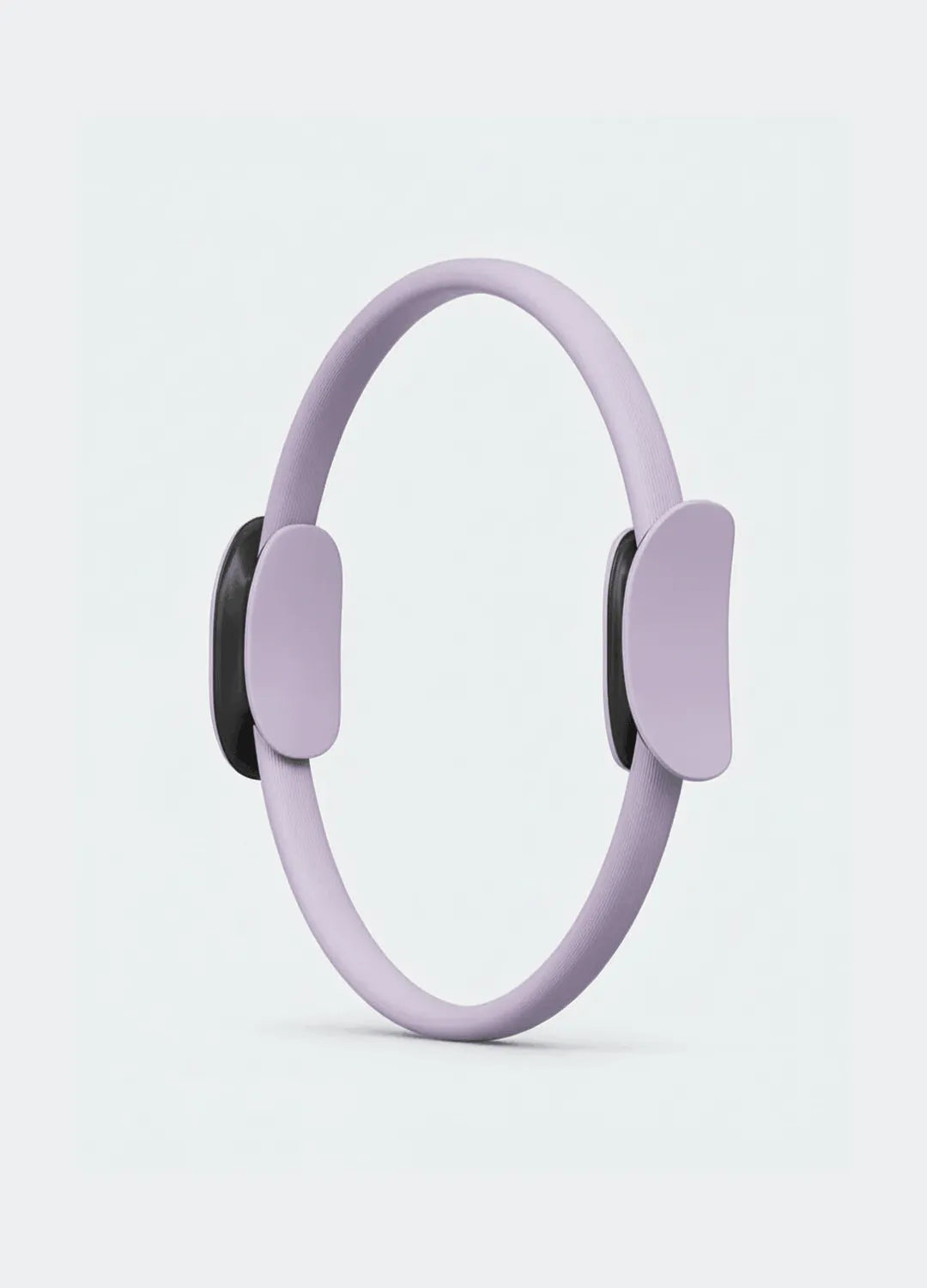 Anneau pilates violet fond gris clair

