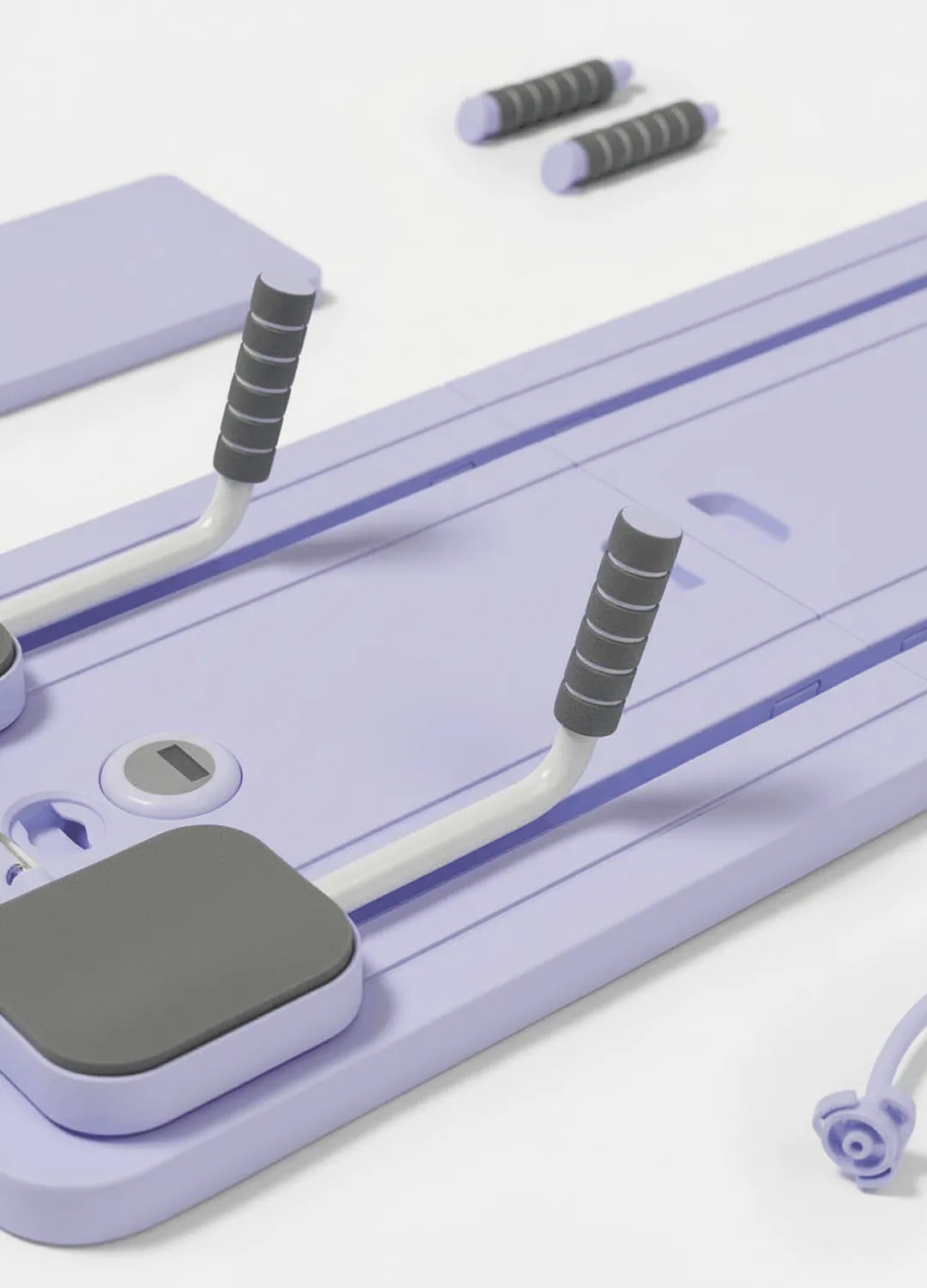 Détail planche pilates pliable violet